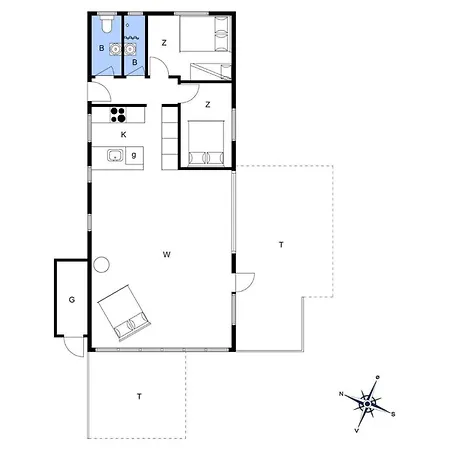 Bl1769-blokhus-tvillingerne-1 Casa vacanze Blokhus